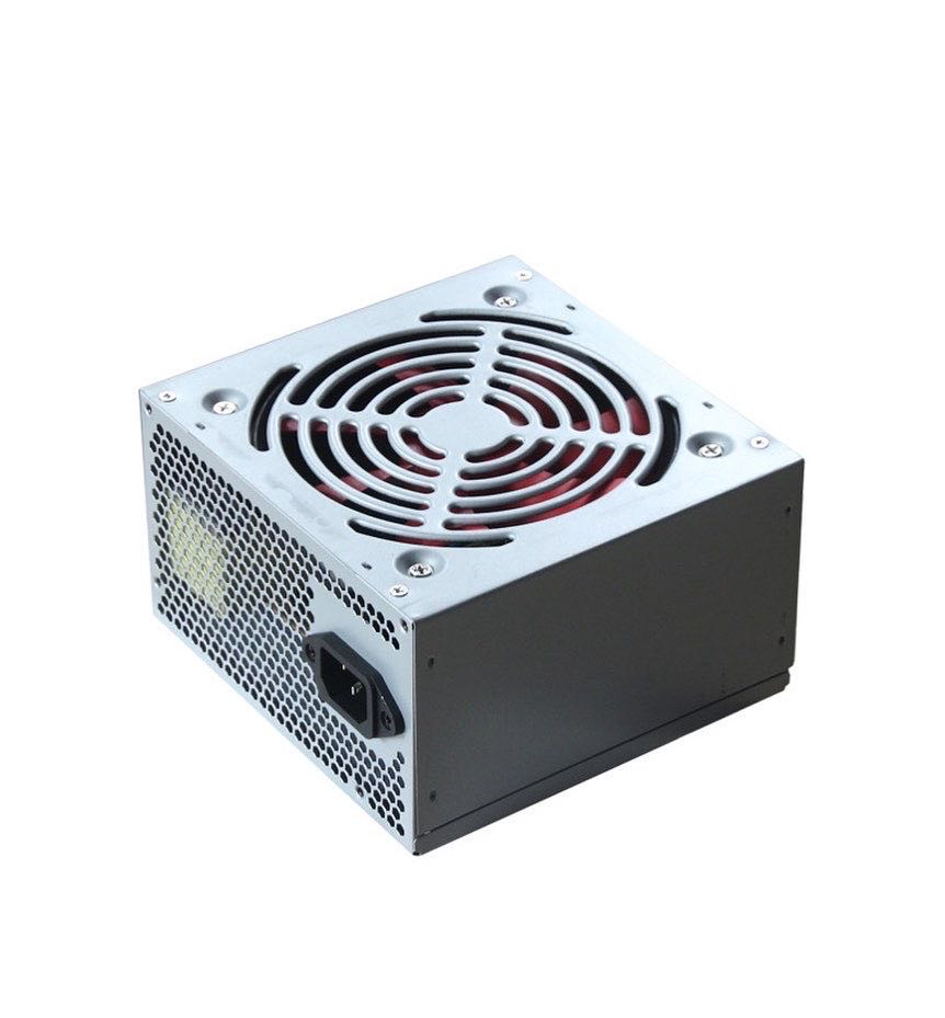  200W ATX Computer Power Supply 12cm Red Fan Silver Cover Custom Logo 