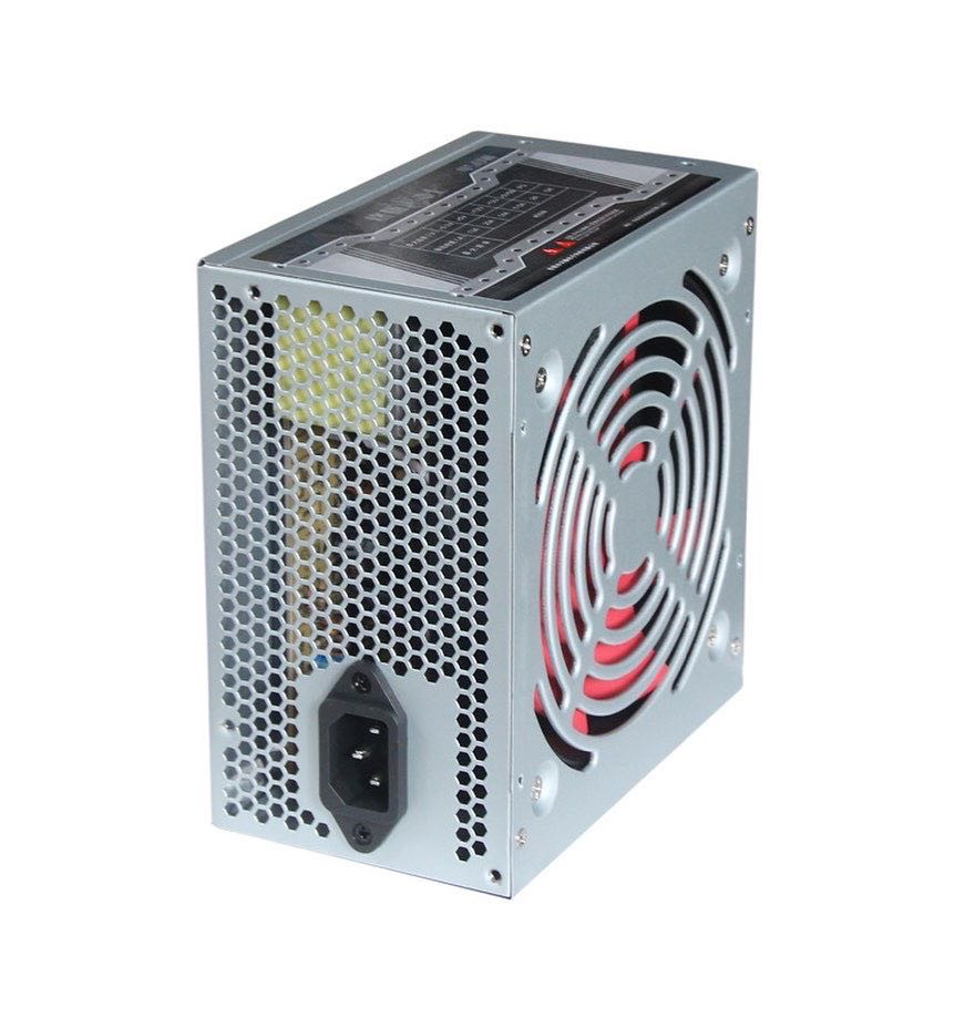  200W ATX Computer Power Supply 12cm Red Fan Silver Cover Custom Logo 