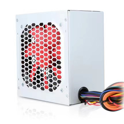 250W ATX Computer PC Power Supply 12cm Red Fan Silver Cover Custom Logo 