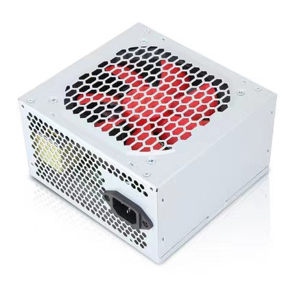 250W ATX Computer PC Power Supply 12cm Red Fan Silver Cover Custom Logo 