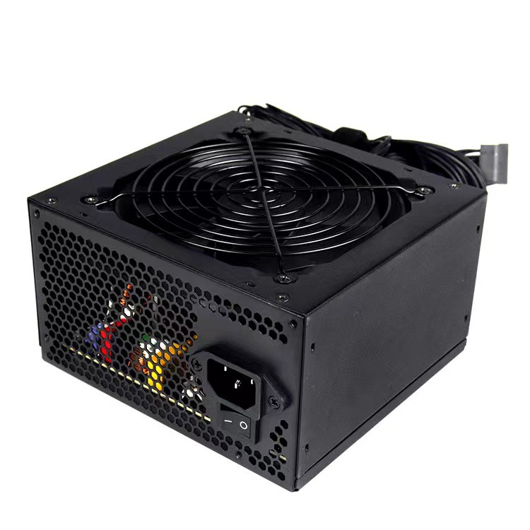 450W ATX Computer Gaming Power Supply 12cm Fan Black Cover Custom Logo 