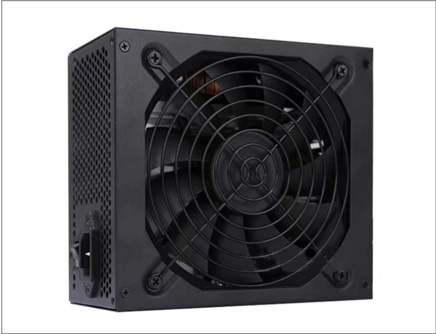 500W ATX Computer Gaming Power Supply 12cm Fan Black Cover Custom Logo 