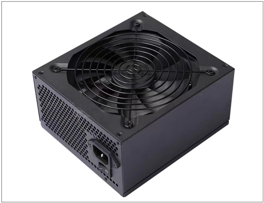 500W ATX Computer Gaming Power Supply 12cm Fan Black Cover Custom Logo 