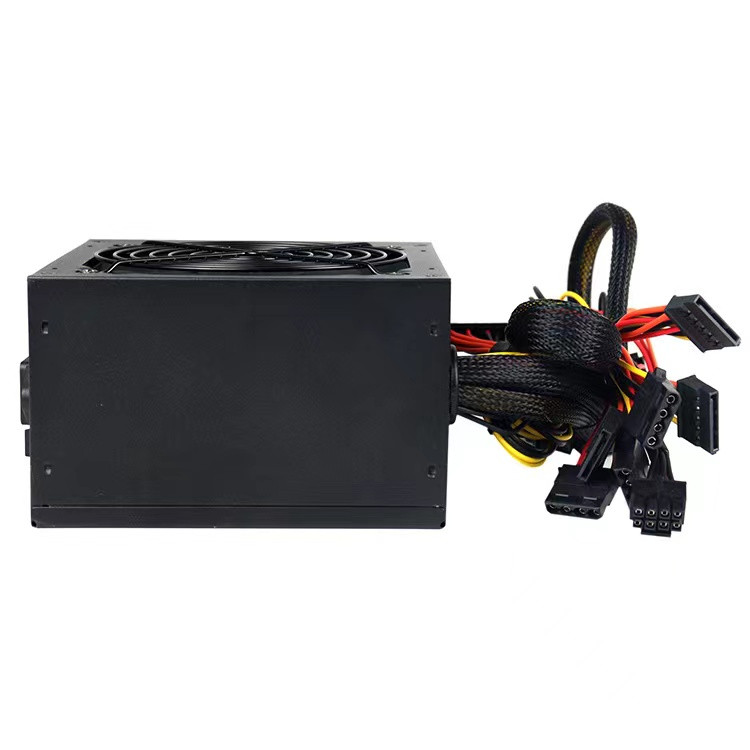 550W ATX Computer Gaming Power Supply 12cm Fan Black Cover Custom Logo 