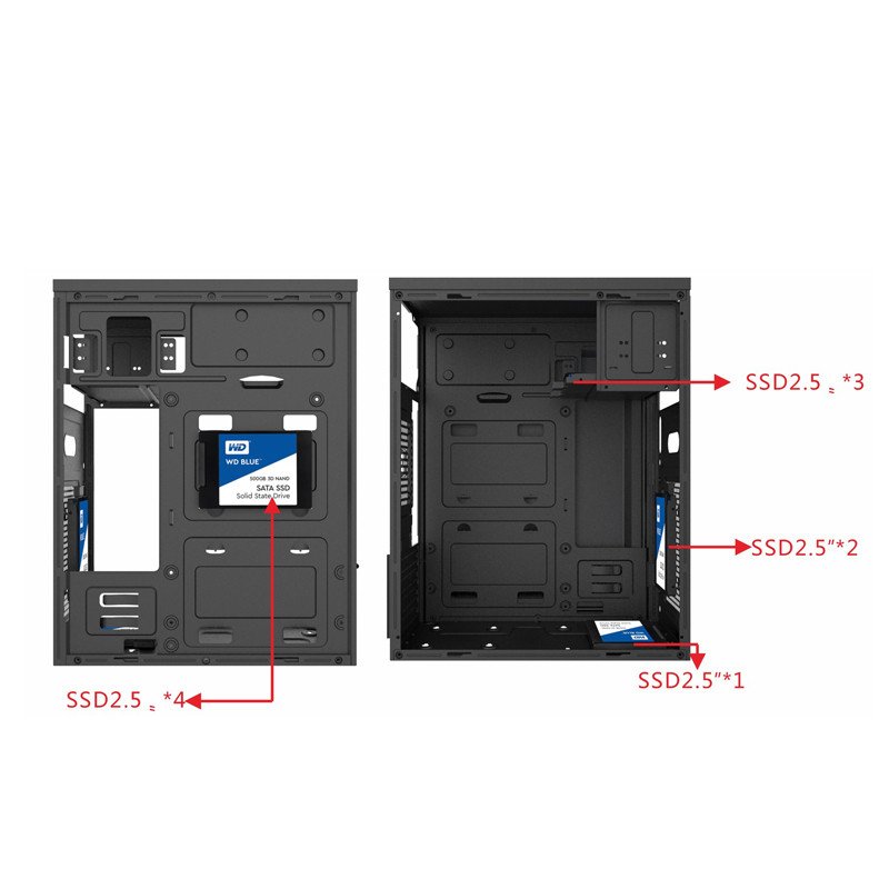 Custom Logo ATX Office PC Case Model 275-1(Middle)