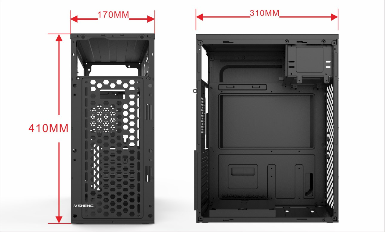 Custom Logo ATX Office PC Case Model 310-2(Middle)