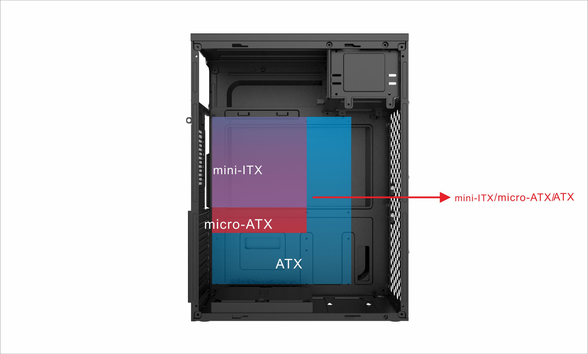 Custom Logo ATX Office PC Case Model 310-2(Middle)