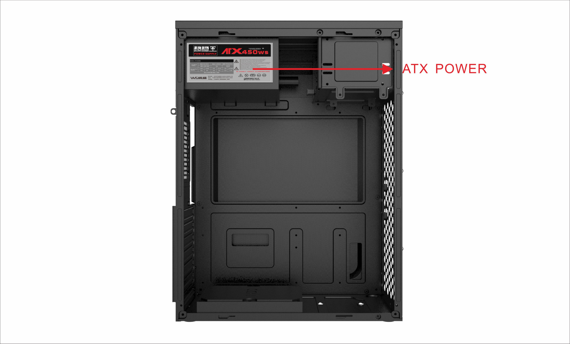 Custom Logo ATX Office PC Case Model 310-2(Middle)