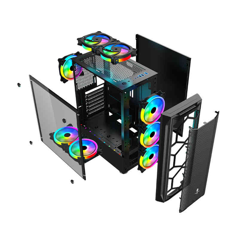 OEM Tempered Glass ATX Gaming Computer Case Model  BJ1