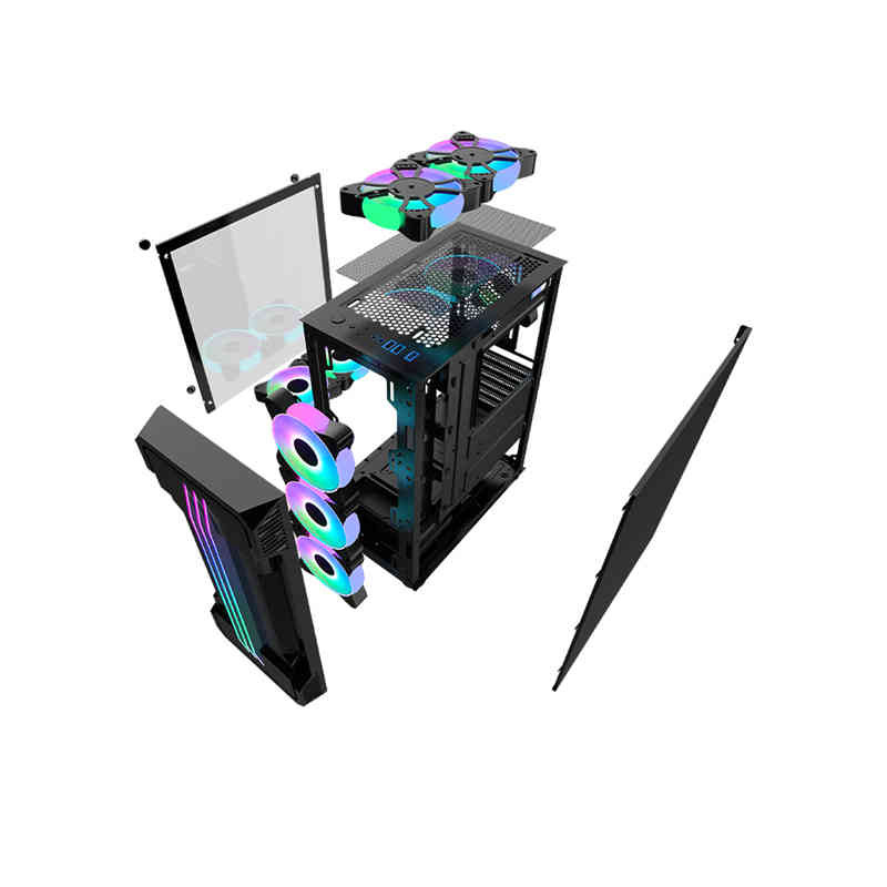 OEM Tempered Glass ATX Gaming Computer Case Model SJK1 