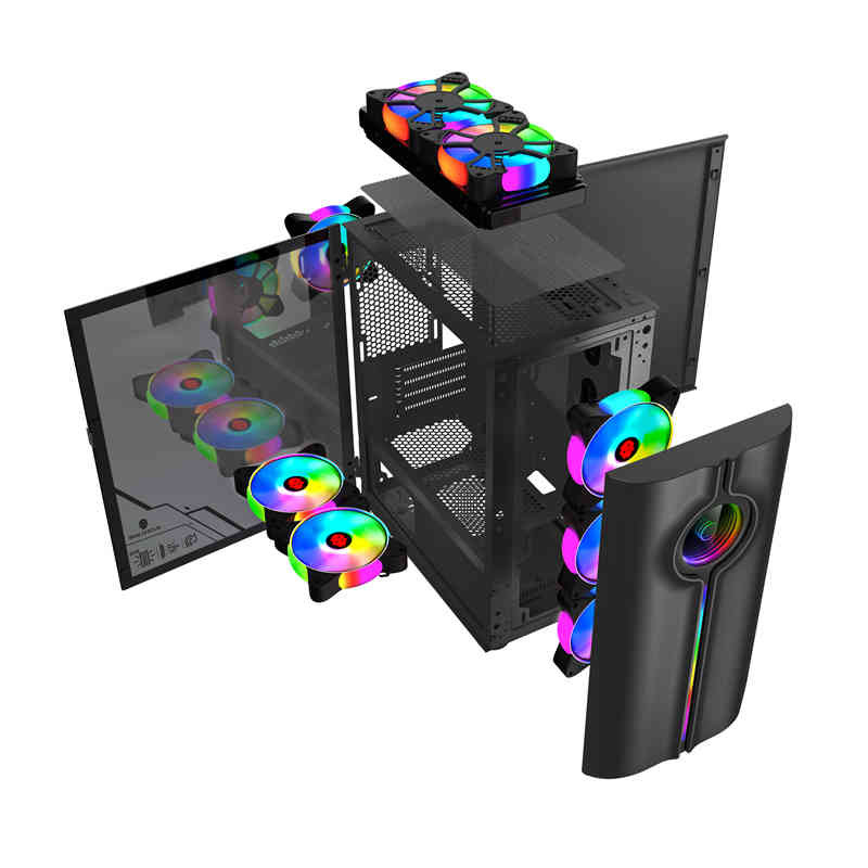 OEM Tempered Glass ATX Gaming Computer Case Model WJ1B