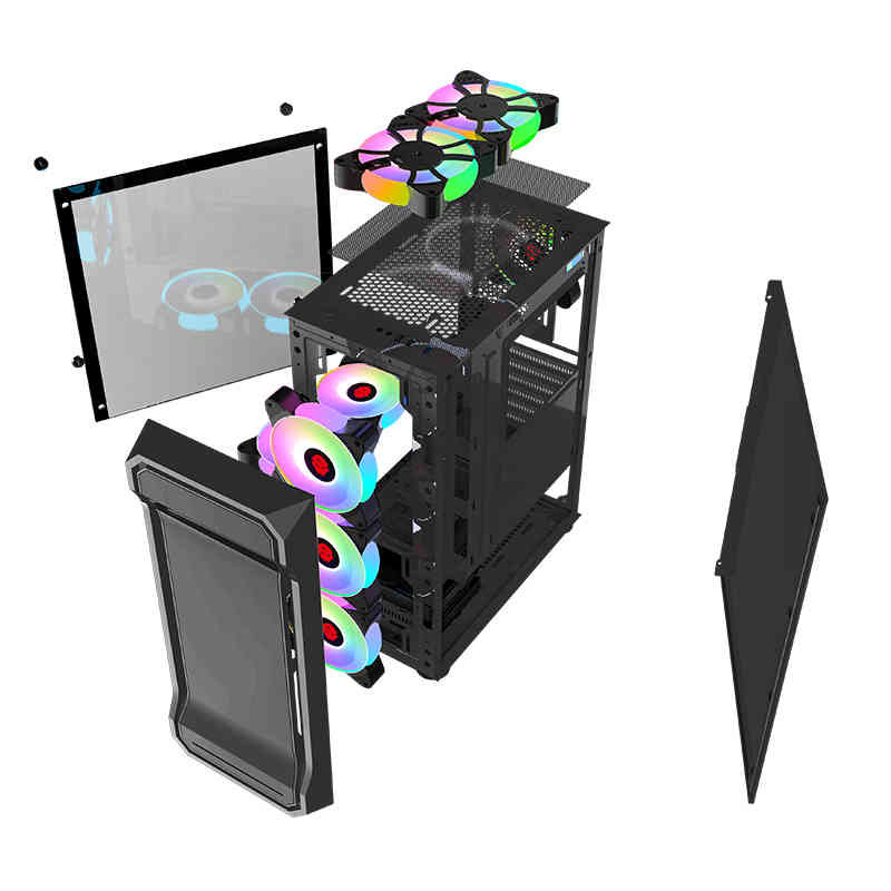 OEM Tempered Glass ATX Gaming Computer Case Model ZJ1B